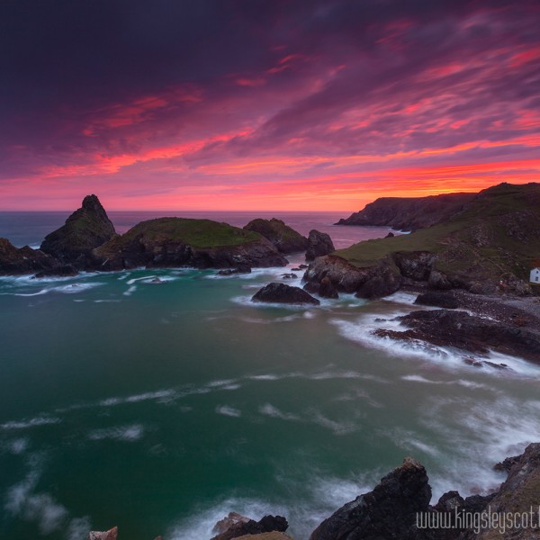 Kynance Cove Sunset | Cornish Wall Art